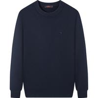 柒牌【含羊毛/可机洗/抗静电】男装毛衫秋冬圆领针织衫 藏青 4XL 195/108A