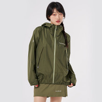 PLUS会员：mont·bell 户外冲锋衣超轻防水外套 1128662 OV橄榄色 M