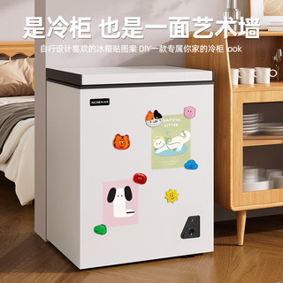 爱妻小冰柜家用小型冷冻保鲜迷你冷藏商用卧式冷柜单用储母乳柜节能省电 单温189升【一级能效 】 189L