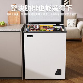 爱妻小冰柜家用小型冷冻保鲜迷你冷藏商用卧式冷柜单用储母乳柜节能省电 单温189升【一级能效 】 189L