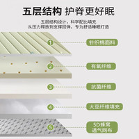 地铺睡垫家用床垫软垫防潮地垫打地铺租房垫宿舍单人 【升级抗菌款】蓝大格✅厚约4cm【A类水洗棉+凉感冰藤 99%有效抗菌】