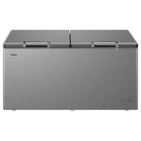 海尔(Haier)冰柜商用大容量一级能效减霜80%零下-38度超低温大冷冻海鲜茶叶柜 300升以上家用速冻冷柜 519FGHEPT-40℃丨电子控温 519L