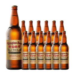 青岛啤酒 复古装  1x12x640ml 瓶装 640mL