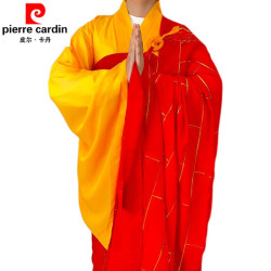 pierre cardin 皮尔·卡丹 麻红色和尚袈裟  祖衣/台麻纱