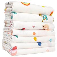 纯棉双层纱面料a类婴幼儿浴巾睡裙衣包被月子服防蚊裤肌理绉布料