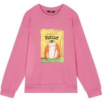 妖精的口袋「搭子卫衣」多巴胺萌宠印花圆领卫衣女2025秋季长袖套头上衣 再来一杯玫粉色 L