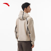 安踏水壳冲锋衣丨大地之壳3.0防风防暴雨户外潮流冲锋衣男登山服外套 浅烟灰-1 3XL(男190)