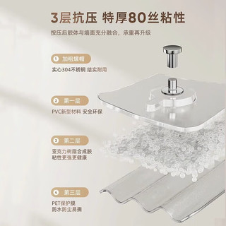 初舍（CHUSHE）婚纱照挂画免打孔强力挂钩无痕免钉贴相框挂墙挂钉固定器 【相框挂钩8只】免打孔