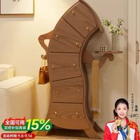 冬木 实木叉腰斗柜卧室收纳柜机器人歪柜子轻奢储物柜子客厅五斗柜