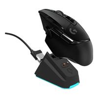  logitech/罗技 光学机械混合微动 无线游戏鼠标+无线充电底座  黑