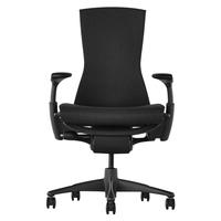 HermanMiller 赫曼米勒 Embody系列 人体工学电脑椅 纯黑色 Rhythm织物款