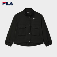 FILA/斐乐 宽松短款 女士梭织外套