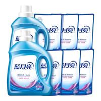 蓝月亮 洗衣液深层洁净洗衣液套装16斤赠送两斤柔顺剂到手 18斤