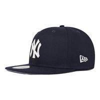 NEW ERA ERA纽亦华MLB棒球帽世界大赛硬顶全封刺绣NY平檐帽5950 13793091-藏青色