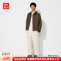 优衣库 男款/男女同款水洗宽松休闲工装九分裤/长裤479964 473177/01乳白色 2XL /185/110