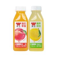 味全果汁复合饮料夏季解渴清爽佐餐轻食儿童成人运动补水饮品整箱装 蟠桃汁*10瓶+双柚汁*10瓶