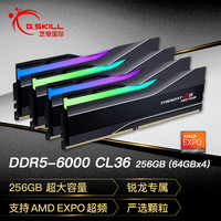 芝奇 256GB(64Gx4) DDR5 6000 台式机内存-焰锋戟RGB灯条/AMD EXPO/C36