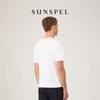 【海岛棉系列】SUNSPEL男士早秋Sea Island海岛棉圆领短袖T恤打底 XL 白色