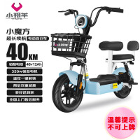 小羚羊 小魔方48V12AH铅酸电动车可上牌电动自行车免费送装上门 源彩蓝