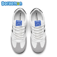 Doraemon 哆啦A梦 平底透气德训鞋 复古白