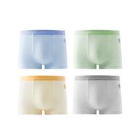 贝肽斯胎脂皮儿童内裤男童平角裤青少年低敏柔软润肤A类宝宝内裤 动物森林 【10A抗菌】 4条 100 cm 【体重20-30】