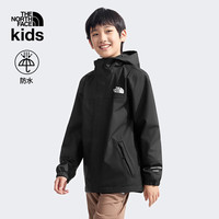 THE NORTH FACE北面童装男女童冲锋衣儿童外套Antora防水户外25年|8A48&8A49 KX7/宇宙黑（男童） 140 (M) （140/68）