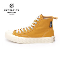 【经典系列】excelsior饼干鞋 休闲板鞋男厚底女鞋高帮帆布鞋 蒸汽白 270