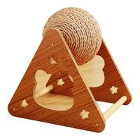 猫咪玩具猫抓板猫抓球耐磨猫咪猫爪板立式剑麻球猫抓板猫爬架一体