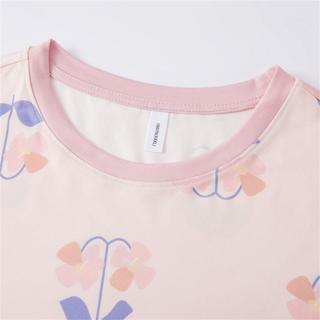 24年儿童秋冬牛奶丝平纹家居服童装套头秋衣秋裤套装女童