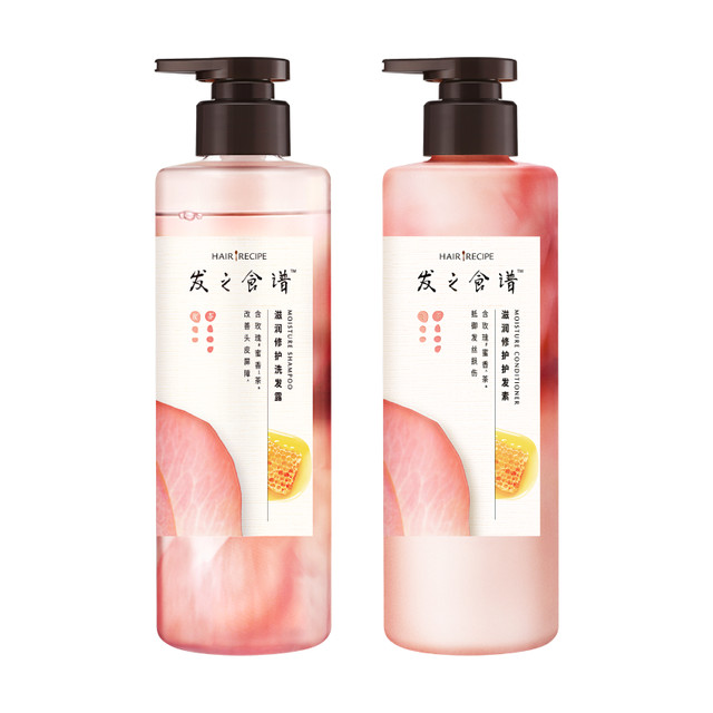 发之食谱 玫瑰洗发水滋润修护洗发露保湿修护滋养洗发水套装