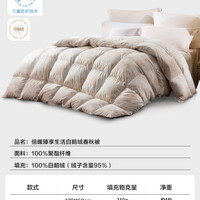 LOVO 乐蜗家纺 致暖雷克雅 蓄暖鹅绒被