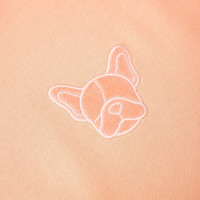 杰克·琼斯（JACK&JONES） 秋季简约宽松舒适纯棉胸前法斗犬贴布绣男士长袖卫衣224333091 C12桃橘色 M (175/96A)