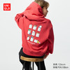 UNIQLO 优衣库 童装女童UT Sanrio连帽卫衣长袖三丽鸥运动衫481421 15 珊瑚红色 140