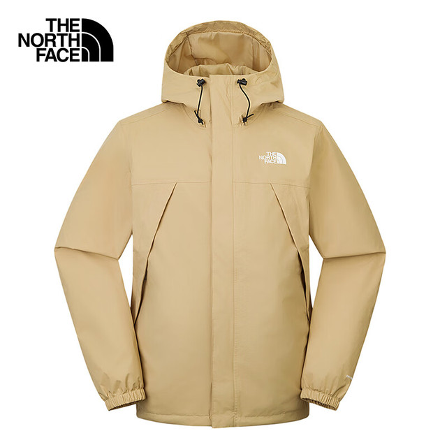THE NORTH FACE 冲锋衣男户外防风防泼单层硬壳外套7QOH 卡其色/LK5 XL LK5/卡其色 XL/180