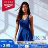 SPEEDO 速比涛 灵感胶囊系列 女子裙式连体泳衣 812777G575 蓝色/白色 M