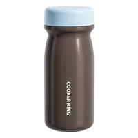 炊大皇316L不锈钢保温杯便携口袋杯子保冷小巧超轻外出350ml（檀木棕）