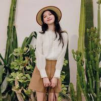 秋水伊人 女士时尚简约通勤蕾丝拼接衬衫
