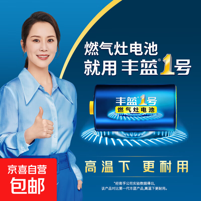 丰蓝1号 燃气灶电池大号电池适用于热水器/手电筒/燃气灶/收音机等 R20P 1粒