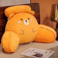 星寇多功能卡通床头靠枕车用办公室卡通抱枕护腰可爱靠垫活动 面包小草莓(有拉链可以拆洗 含枕芯 床头靠枕标准款