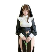 ONEVAN 修女cos服装 万圣节性感变装紧身服 大码 110-130斤