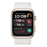 HUAWEI 华为 WATCH D2 智能手表 蓝牙版 48mm 晨曦金表壳 天际白复合素皮表带