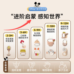 迪士尼 婴儿礼盒婴儿玩具新生儿婴儿0-1岁宝宝 ⭐️ 牙胶8件套+视觉卡+拨浪鼓