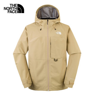 THE NORTH FACE 冲锋衣男户外FL纳米壳防水89ZJ 石褐棕/LK5 M