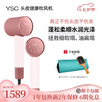 YSC 七夕情人节礼物头皮健康不伤发吹风机细软发质家用大风力负离子护发速干高速电吹风几乎0辐射 卡布奇诺