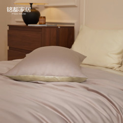 MIDO HOUSE 铭都60支床上四件套100%纯棉A类床单床品三/四件套 薄暮灰配幻影灰