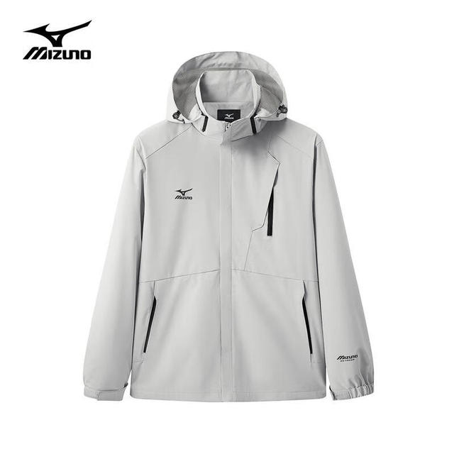 Mizuno 美津浓 男士冲锋衣 雾莲白 M-4XL