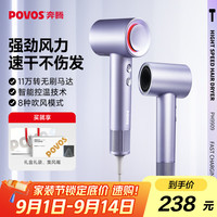 奔腾 吹风机新一代大功率高速负离子大风力速干低噪音 水晶