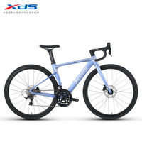 喜德盛 油碟桶轴固定轮组 公路自行车  雾霾蓝 20速