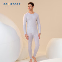 舒雅(SCHIESSER)男士舒美棉3A抗菌长袖长裤保暖秋衣秋裤套装E5/23918W E5/23918W【圆领】碳黑 3XL 【100-110公斤】