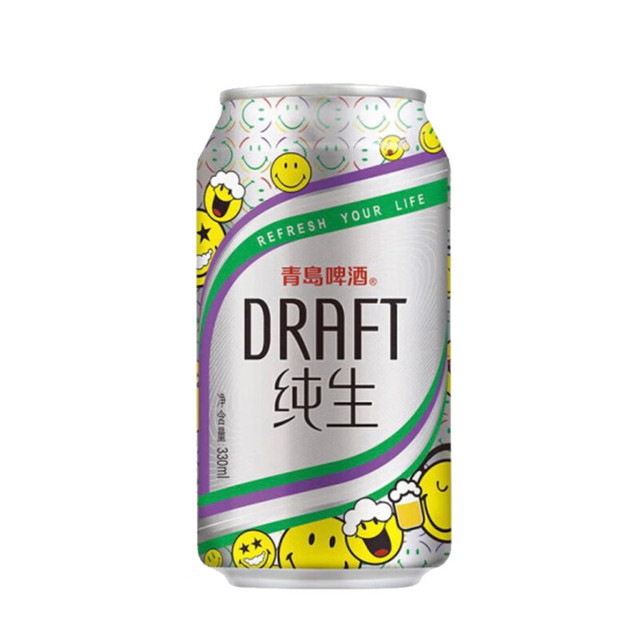TSINGTAO 青岛啤酒 纯生啤酒 330ml*6听